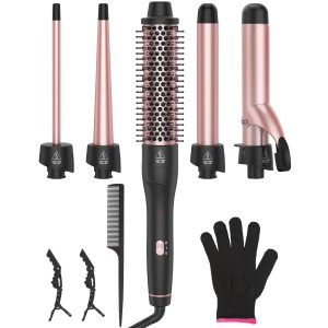 ANIEKIN 5-in-1 Curling Iron Set